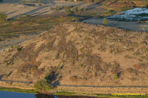 Steep sloped line in the Shasta Valley.