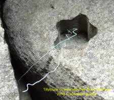 Tillyfourie Granite with Star Rock Drill Hole